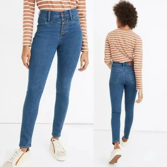 Madewell Denim - Madewell 10" High-Rise Roadtripper Button Front Jeans